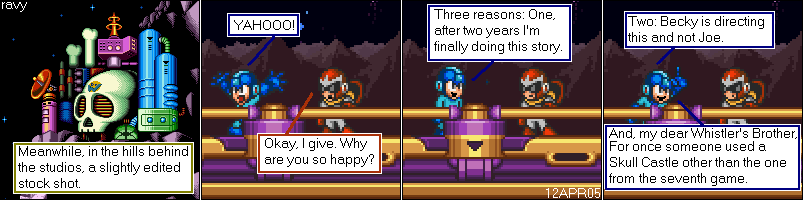 Mega Man Vs Sailor Moon. There are Skull Castles other than the one used in Mega Man 2.